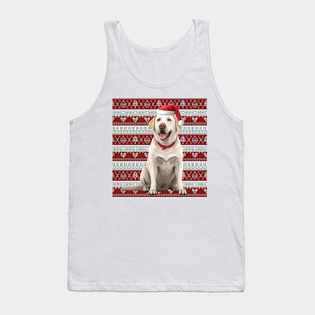 Funny Labrador Retriever Christmas Ugly Tank Top by Zaaa Amut Amut Indonesia Zaaaa